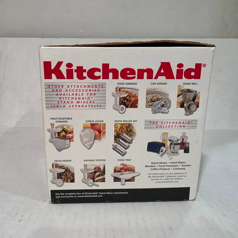 KitchenAid RVSA Slicer & Shredder Stand Mixer Attachment Cones Food Pusher